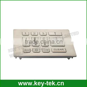 16keys RS232 Interface Vandal-proof Industrial Kiosk Metal Keypad thumbnail-1