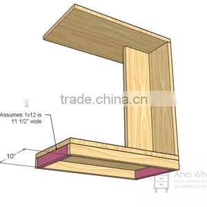 New Design Removable Wood Rolling Sofa Side Table Loving Room Sofa Center Table Bamboo Coffee Table With Wheels thumbnail-5