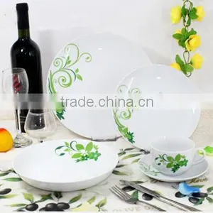 Coupe Ceramic Dinner Set, 20pcs Dinnerware, Ceramic Dinnerware With Decal Printing thumbnail-1