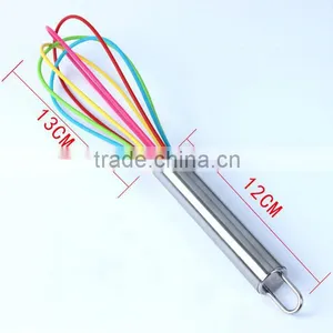 Non Stick Easy Cleaning Silicone Rubber Egg Whisk thumbnail-1