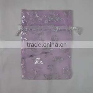HOT SALE Silk Screen Printing Red Wedding Organza Bag thumbnail-2