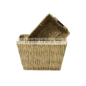 Water Hyacinth Storage Basket With Handle, Laundry Basket, Handmade in Vietnam thumbnail-2