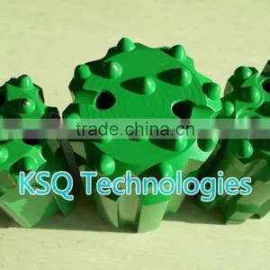 Ballistic Spherical Tungsten Carbide 76mm T45 Button Bit Drop Center Flat Face thumbnail-3