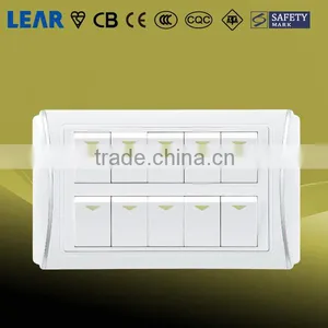 N6 Series Wall Switch 10 Gang 1 Way Switch/ 10 Gang 2 Way Switch thumbnail-1