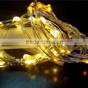 Silver Wire 20 Micro LEDs String Light Ultra-thin Starry Lights Battery thumbnail-2