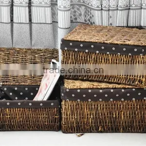 Storage Bakset for Bed Room,maize Woven Laundry Basket thumbnail-2