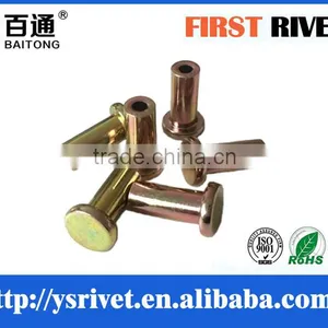 8x21 Zinc Color Semi Tubular Steel Rivet thumbnail-1