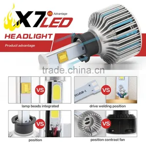 Hot Sell High Quality Factory Supply Led Head Lamp Car Truck Headlight x7 h1 3 7 11 thumbnail-5