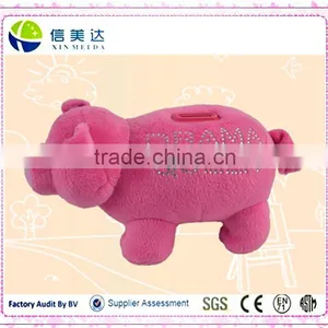 Cuddly Piggy Bank Plush Toy Pig Money-box Toys for Kids thumbnail-1