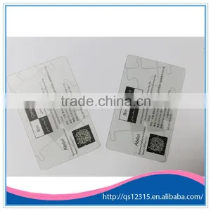 4 Color Offset Printing Customized Printed Transparent Plastic Pvc Business Card thumbnail-5