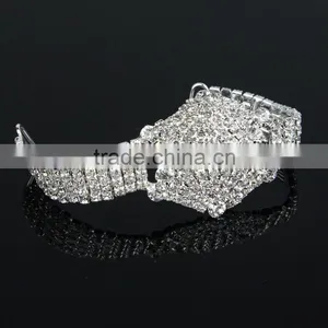 High Quality Sexy Crystal Rhinestone Bikini Connectors For Swimwear 14*3.6cm thumbnail-3