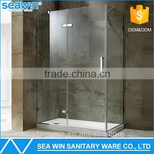 High Quality Competitive Price Compact And Practical Frameless Tempered Glass Pivot Hinge China Shower Enclosure thumbnail-1