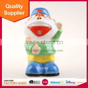 Promotional Little Boy Shape Lovely Boy in a Hat Ceramic Saving Bank thumbnail-1