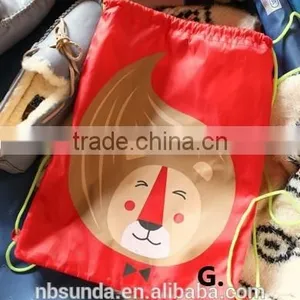 Printing Cartoon Good Quality Cheap Price Nylon Drawstring Bag thumbnail-4