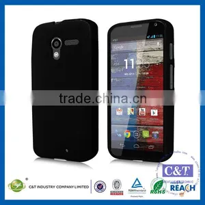 C&T Matte Back Black Flexible TPU Case for Moto X thumbnail-1