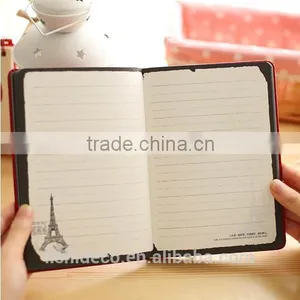 High Quality Eiffel Tower Blank Notebook Hardcover Blank Notebook Cheap Bulk thumbnail-3