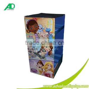 Newest Unique Modern Design 6 Sides Rhombus Display Pop Sales in Store Cardboard Pallet Display Stand Rack thumbnail-4