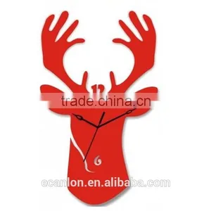 Red Acrylic Clocks for Home Decoration thumbnail-1
