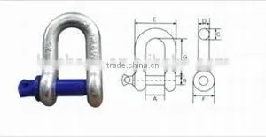 High Quality Drop Forged Bolt Type Dee Shackle thumbnail-2