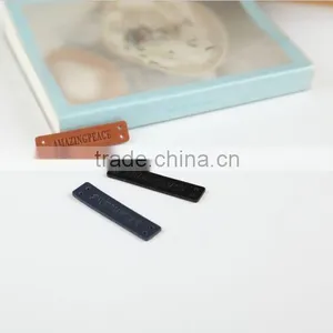 Customized Size and Logo pu Leather Patch thumbnail-1