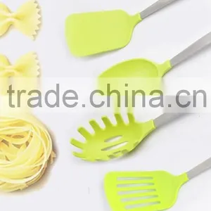 Food Safety Colorful 7-Piece Nylon Kitchen Utensils With Stainless Steel Handle Of Cooking thumbnail-4