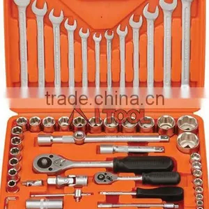 2015 New Item 61pcs Professional 1/2&1/4 Socket Wrench Tool Set Kit Hand Tool Set thumbnail-1