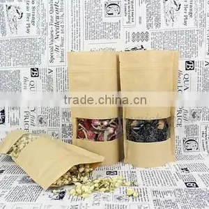 Resealable Kraft Paper Food Packaging Bags thumbnail-1