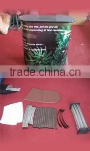 Portable Expo Promotional Exhibition Folded Curved 2*2 Pop up Advertising Counter thumbnail-1