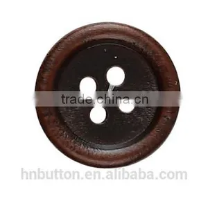 Factory Wholesale 4 Holes Natural Wooden Button for Garment thumbnail-4