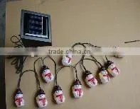 Solar LED Snowman Light String thumbnail-1