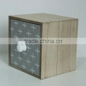 Small, Storage, Grey and Functional Wooden Drawer thumbnail-2