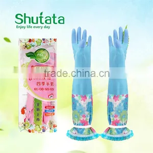 Kitchen Cleaning Washing Household Dishes Thickened Long Waterproof Gloves Daily Protective Emulsion thumbnail-5