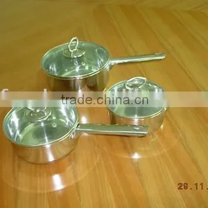 Stainless Steel Saucepan With Glass Lid thumbnail-1