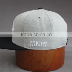 Custom 100% Cotton 6-panel Snapback Cap With Front Embroidery thumbnail-4