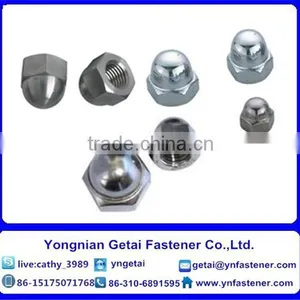 DIN 1587/DIN 917 Hexagon/Flange Cap Nuts M3-M24 Galvanized thumbnail-3