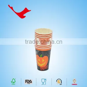 Fancy Paper Products 9oz(low) PE Coated Disposable Design Your Own Paper Cups for Halloweens thumbnail-4