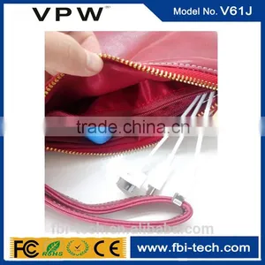 Portable Multi Color Charging PU Leather Purse Pocket Power Bank for Phone thumbnail-2