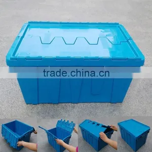 Customized Stackable Plastic Logistic Turnover Box With Lid thumbnail-3