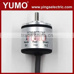 ok YUMO ISC3004 Diameter 30mm Shaft 4mm 100 Pulse A B Z Phase Mini Solid Shaft Price Incremental Rotary Encoder thumbnail-1