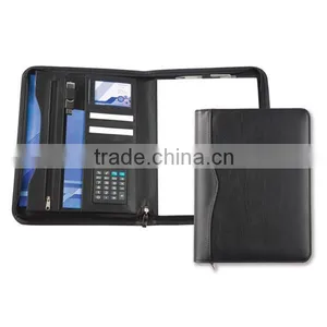 A4 Zipper Portfolio Notebook With Calculator thumbnail-1