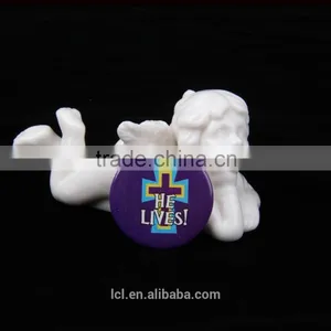 2016 New Arrival Pop Fashion Religious Communities Chritian Jewelry Lapel Pins HE LIVES Pin thumbnail-2