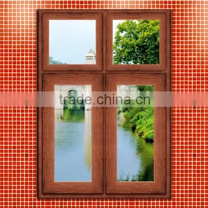 Top Quality Aluminium Windows With Excellent Wood Effect and Weatherproof thumbnail-1