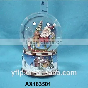 Snowman Crafts Famous Christmas Themed Resin Europe Snow Globe thumbnail-2