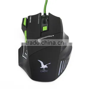 Hot Sale 2400DPI Wired 7D Optical PRO Gaming Mouse Mice Black thumbnail-5