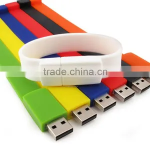 Best Selling 2016 Food Safe BPA Free Silicone Wristband USB thumbnail-3