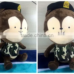 2016 Fashion New Fox Rabbit With Military Uniform Toy Descendants of the Sun Dolls thumbnail-4