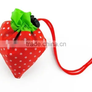 Reusable Shopping Tote Bag - Folded Into a Strawberry thumbnail-4