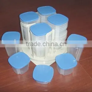 NEW 49-Piece Swirl Around Food Storage Container Organizer With Carousel thumbnail-6