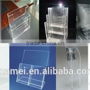 2014 Hot Sale Acrylic Sign Holder With Suction Cups/brochure Display Rack thumbnail-2
