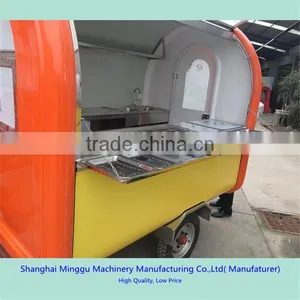 Outdoor Retail Vending Street Mobile Breakfast Small Stainles Steel Fast Food Trailer thumbnail-3